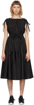 Thumbnail for your product : Moncler Black Poplin Drawstring Dress