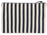 Thumbnail for your product : Clare Vivier Striped Clutch With Pins - Blue