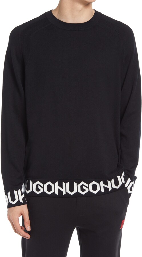 hugo boss jumper black