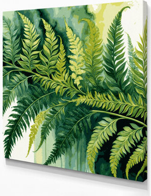 Dakota Fields Botanical Royal Fern Green Canvas Wall Art
