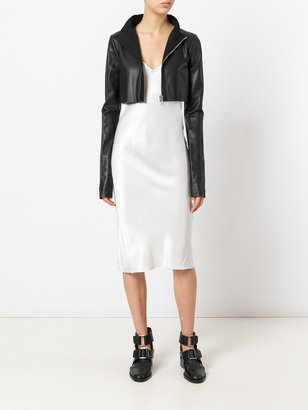 Rick Owens Lilies cropped leather jacket