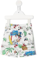 Thumbnail for your product : Stella McCartney Kids Pirate-Print Elasticated Shorts
