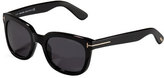 Thumbnail for your product : Tom Ford Campbell Plastic Sunglasses, Black