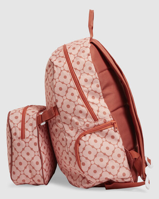 Billabong Girl's Pink Backpacks - Groms Sunny Tile Backpack