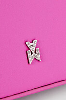 Thumbnail for your product : Amina Muaddi Gilda Super Mini Crystal-embellished Leather Tote - Pink