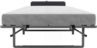 Metal Folding Bed Frame With Foam Mattress Of Pockets, Easy Storage And Movable With 4 Castors