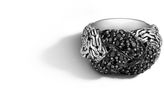 Thumbnail for your product : John Hardy Braided Chain Ring with Black Sapphire