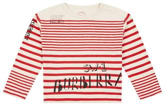 Burberry SW1 Stripe Print T-Shirt