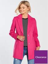 Thumbnail for your product : V By Very Petite SIngle Breasted Formal Coat - Pink