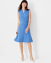 Thumbnail for your product : Ann Taylor The Sleeveless V-Neck Flare Dress in Double Knit