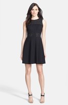 Thumbnail for your product : Rebecca Taylor 'Aline' Eyelet Accent Fit & Flare Dress