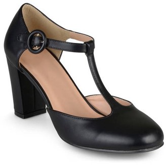 classic black pumps round toe