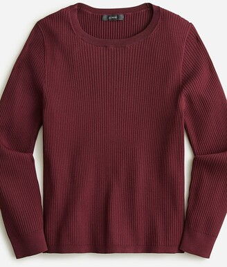 J.Crew: Ribbed Crewneck Sweater For Women