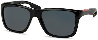 Prada Polarized Square Sunglasses, 59mm