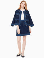 Thumbnail for your product : Kate Spade Denim Tweed Jacket, Indigo - Size L