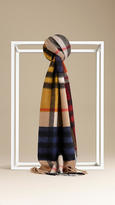 Thumbnail for your product : Burberry Geometric Check Cashmere Scarf