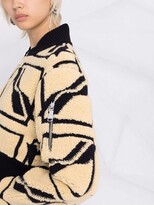 Thumbnail for your product : we11done Geometric-Print Fleece Jacket