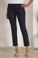 womens stretch jean capris