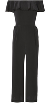 Thumbnail for your product : L'Agence Nicolle Off-The-Shoulder Jumpsuit Black 2