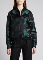Thumbnail for your product : Saint Laurent Embroidered Palm Bomber Jacket