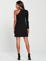 Thumbnail for your product : Karen Millen Jewelled Neckline One Shoulder Dress