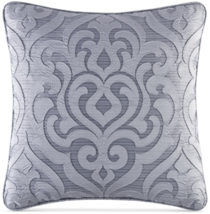 J Queen New York Harrison Chrome 20" Square Decorative Pillow