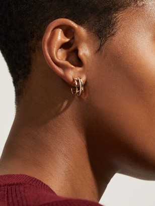 De Beers Jewellers 18kt rose gold diamond Horizon earrings