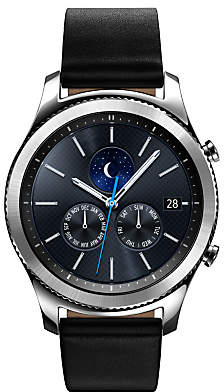 Samsung Gear S3 Classic Smartwatch with Leather Band, Dark Grey