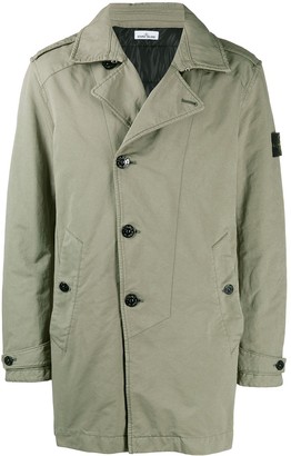 stone island trench coat beige