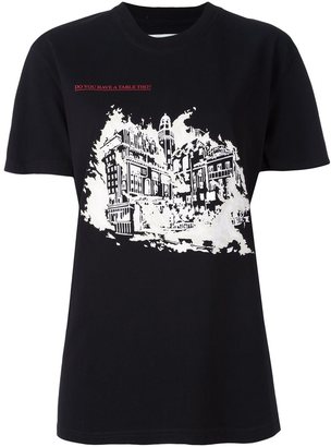 Off-White 'Burning Palace' T-shirt - women - Cotton - XS