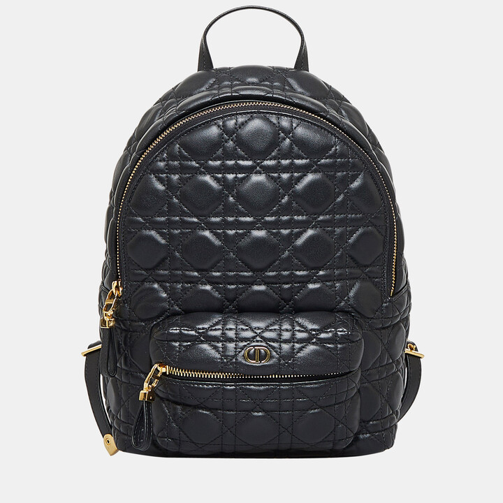 Christian Dior Black Small Cannage Backpack ShopStyle