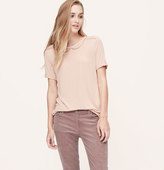 Thumbnail for your product : LOFT Petite Mesh Collar Tee