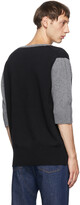 Thumbnail for your product : Random Identities Black Wool & Cashmere Morse Code Sweater