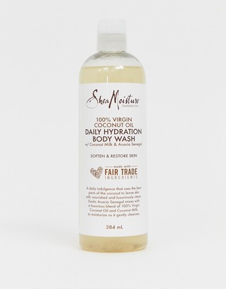 Shea Moisture 100% Virgin Coconut Oil Daily Hydration Body Wash 384ml-No colour