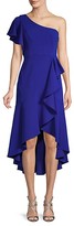 Thumbnail for your product : Aidan Mattox One-Shoulder Flounce High-Low Dress