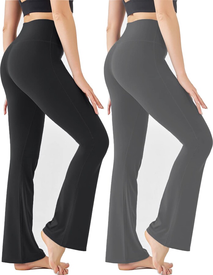 UMSIFEY Women’s Black Flare Yoga Pants ShopStyle Trousers