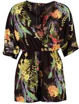 Thumbnail for your product : boohoo Floral Kimono Sleeve Playsuit
