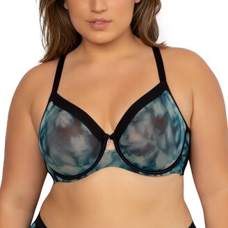 Curvy Couture Women's Sheer Mesh Full Coverage Unlined Underwire Bra  Chantilly 38h : Target