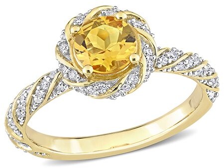 Rina Limor Fine Jewelry 14K 1.01 Ct. Tw. Diamond & Citrine Ring