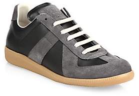 Maison Margiela Men's Two-Tone Replica Leather Sneakers