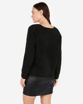 Thumbnail for your product : Express Cozy Chenille Shaker Knit V-Neck Sweater