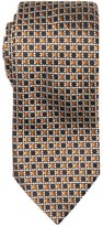 Thumbnail for your product : Ermenegildo Zegna brown and black diamond microcheck patterned silk tie