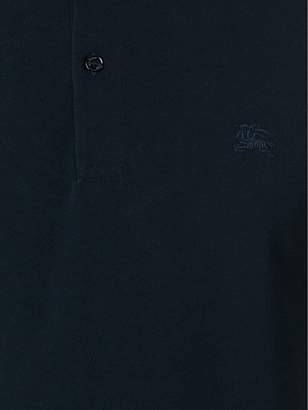 Burberry Check Placket Cotton Piqué Polo Shirt