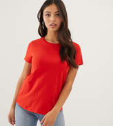 Thumbnail for your product : ASOS Petite DESIGN Petite ultimate t-shirt with crew neck in red