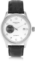 Thumbnail for your product : Forzieri Byron Stainless Steel Men's Watch w/Croco Leather Strap
