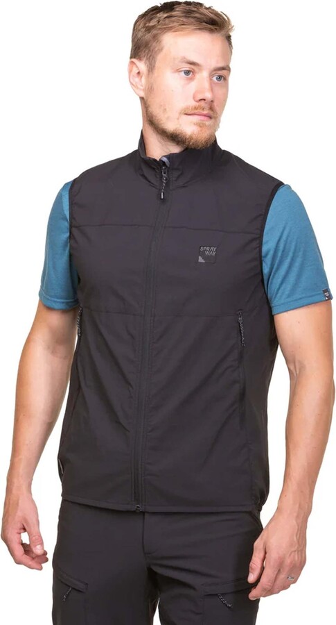 Sprayway Hallin Mens Outdoor Vest Gilet Black L ShopStyle Jackets