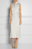 Thumbnail for your product : Jason Wu Open-back paneled crepe and satin dress