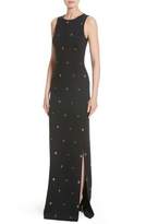 Thumbnail for your product : St. John Back Keyhole Shimmer Milano Knit Gown
