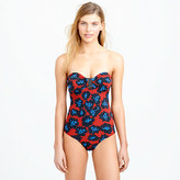 Thumbnail for your product : J.Crew Firework floral bandeau one-piece swimsuit