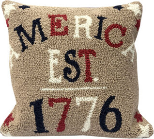 The Rug Market America 1776 Taupe Pillow